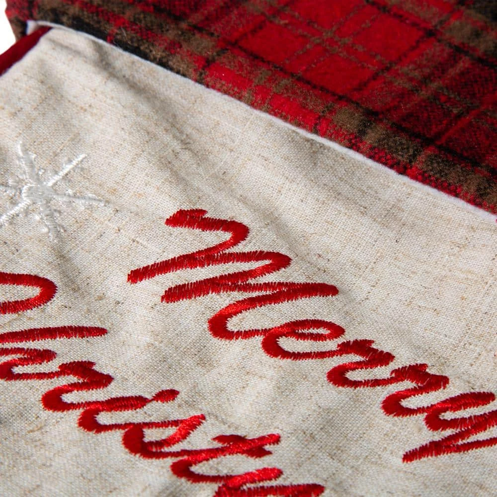 21 In. Fabric Christmas Stocking - Dachshund 10 21 In. Fabric Christmas Stocking - Dachshund - Image 8