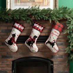 21 In. Fabric Christmas Stocking - Dachshund 20 21 In. Fabric Christmas Stocking - Dachshund -Christmas Decor Shop glitzhome christmas stockings 1113203331 d4 1000