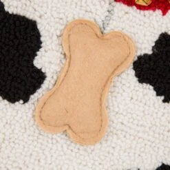 22 In. Polyester 3D Dog Hooked Stocking (2-Pack) -Christmas Decor Shop glitzhome christmas stockings 2004700059 1f 1000