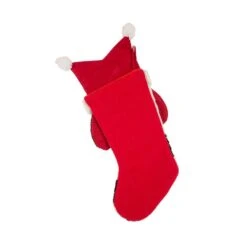 22 In. Polyester 3D Dog Hooked Stocking (2-Pack) -Christmas Decor Shop glitzhome christmas stockings 2004700059 44 1000