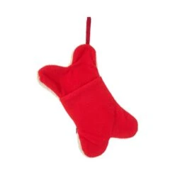 2-Pack 12.5 In. H Bone Shape Hooked Stocking -Christmas Decor Shop glitzhome christmas stockings 2004700100 44 1000