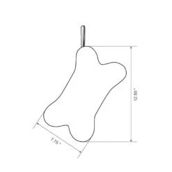 2-Pack 12.5 In. H Bone Shape Hooked Stocking -Christmas Decor Shop glitzhome christmas stockings 2004700100 fa 1000