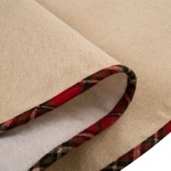 Set Of 2 Fabric Christmas Decoration (48.00 In. Tree Skirt And Stocking) -Christmas Decor Shop glitzhome christmas textiles 2004700010 fa 1000