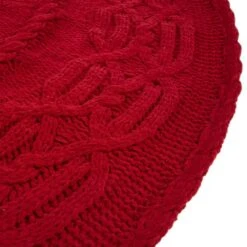 Set Of 3 Knitted Polyester Red Christmas Decoration (52 In. Tree Skirt/ 24 In. Stocking) 11 Set Of 3 Knitted Polyester Red Christmas Decoration (52 In. Tree Skirt/ 24 In. Stocking) -Christmas Decor Shop glitzhome christmas textiles 2004700031 1f 1000