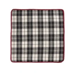 48 In. Black And White Plaid Fabric Tree Skirt/Stocking/Pillow Cover Christmas Decoration (Set Of 4) 11 48 In. Black And White Plaid Fabric Tree Skirt/Stocking/Pillow Cover Christmas Decoration (Set Of 4) -Christmas Decor Shop glitzhome christmas textiles 2004800011 1f 1000