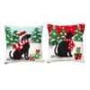 14 In. L Hooked Christmas Dog And Cat Pillow (2-Pack) -Christmas Decor Shop glitzhome christmas textiles 2004800028 64 1000