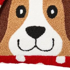 2-Pack 14 In. L Hooked 3D Meow And Woof Pillow -Christmas Decor Shop glitzhome christmas textiles 2004800029 44 1000