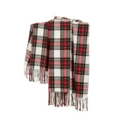 60 In. L Lodge Plaid Woven Throw 10 60 In. L Lodge Plaid Woven Throw -Christmas Decor Shop glitzhome christmas textiles gh1126004089 1f 1000