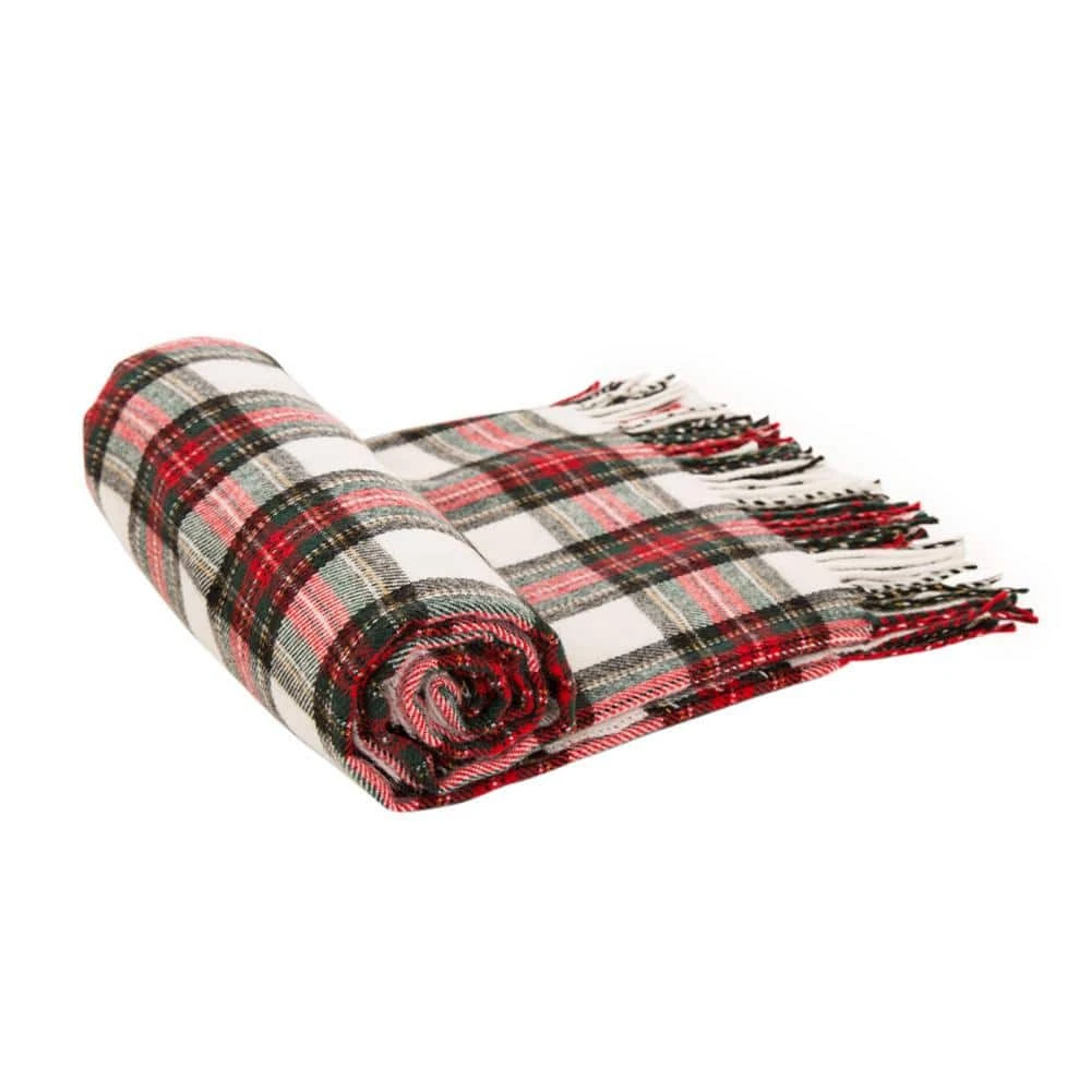 60 In. L Lodge Plaid Woven Throw 5 60 In. L Lodge Plaid Woven Throw - Image 3