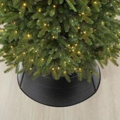 26 In. D Black Hammered Metal Tree Collar (KD) 15 26 In. D Black Hammered Metal Tree Collar (KD) -Christmas Decor Shop glitzhome christmas tree collars 2010600007 44 1000