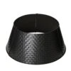 26 In. D Black Metal Woven Tree Collar (KD) -Christmas Decor Shop glitzhome christmas tree collars 2010600022 64 1000