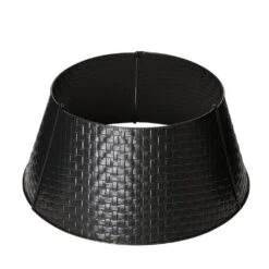 26 In. D Black Metal Woven Tree Collar (KD)