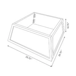 10.67 In. H Natural Wooden Trapezoid Farm Fresh Brown Christmas Trees Tree Collar (KD) -Christmas Decor Shop glitzhome christmas tree collars 2010600027 4f 1000