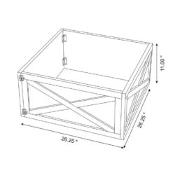 10.98 In .H X 26 In. D Natural Wooden Brown Tree Collar (KD) 13 10.98 In .H X 26 In. D Natural Wooden Brown Tree Collar (KD) -Christmas Decor Shop glitzhome christmas tree collars 2010600029 4f 1000