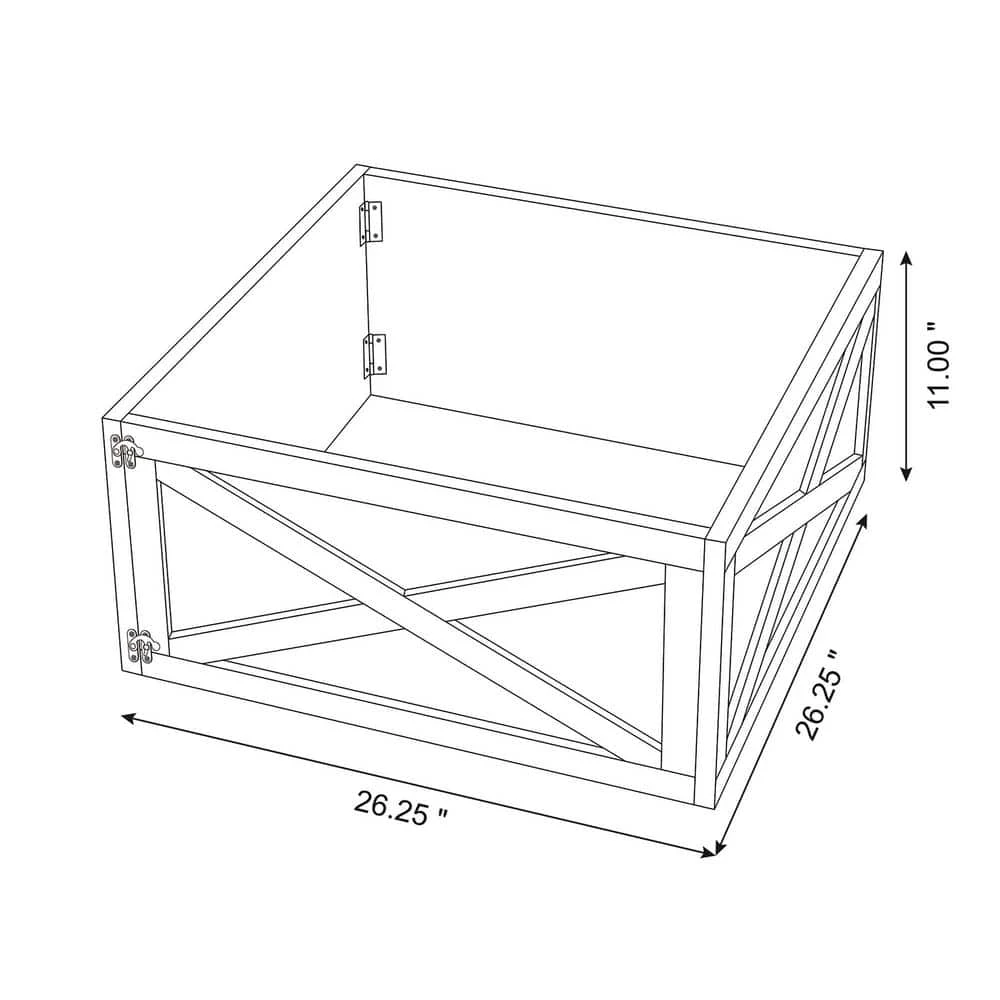 10.98 In .H X 26 In. D Natural Wooden Brown Tree Collar (KD) 7 10.98 In .H X 26 In. D Natural Wooden Brown Tree Collar (KD) - Image 5