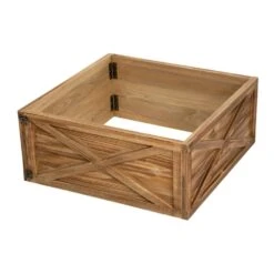 10.98 In .H X 26 In. D Natural Wooden Brown Tree Collar (KD)