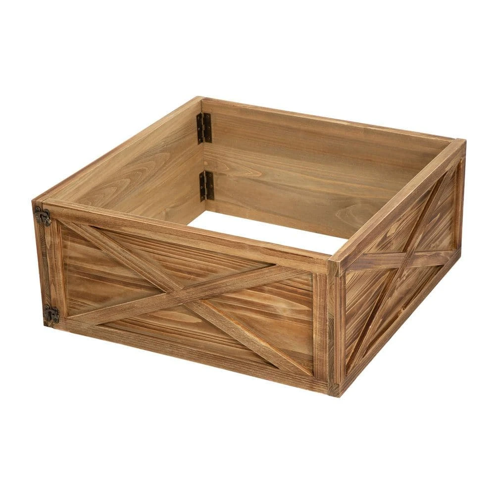 10.98 In .H X 26 In. D Natural Wooden Brown Tree Collar (KD) 3 10.98 In .H X 26 In. D Natural Wooden Brown Tree Collar (KD)