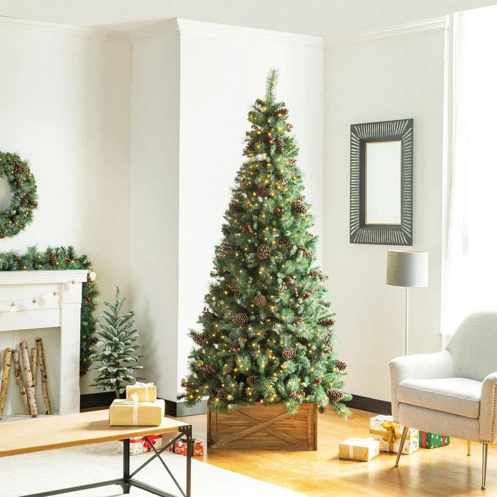 10.98 In .H X 26 In. D Natural Wooden Brown Tree Collar (KD) 5 10.98 In .H X 26 In. D Natural Wooden Brown Tree Collar (KD) - Image 3