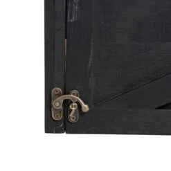 26 In. D Washed Black Wooden Tree Collar (KD) -Christmas Decor Shop glitzhome christmas tree collars 2010600031 1f 1000