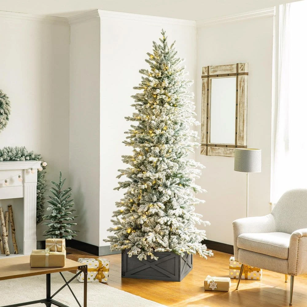 22 In. D Warm Gray Wooden Tree Collar (KD) 10 22 In. D Warm Gray Wooden Tree Collar (KD) - Image 8