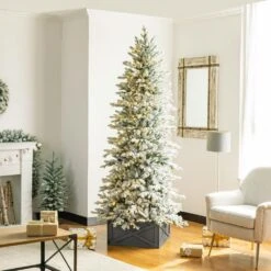 26 In. D Warm Gray Wooden Tree Collar (KD) 17 26 In. D Warm Gray Wooden Tree Collar (KD) -Christmas Decor Shop glitzhome christmas tree collars 2010600033 d4 1000