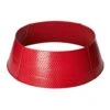 40.5 In. D Christmas Red Hammered Metal Tree Collar (KD) -Christmas Decor Shop glitzhome christmas tree collars 2010600036 64 1000