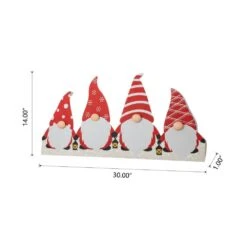 30 In. L Christmas Gnomes Metal Tree Collar -Christmas Decor Shop glitzhome christmas tree collars 2010600047 4f 1000