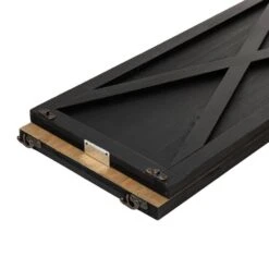 32 In. L Black Wooden Christmas Tree Collar(KD) -Christmas Decor Shop glitzhome christmas tree collars 2010600049 1f 1000