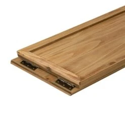 32 In. L Natural Wooden Trapezoid "Farm Fresh" Christmas Tree Collar (KD) -Christmas Decor Shop glitzhome christmas tree collars 2010600051 1f 1000