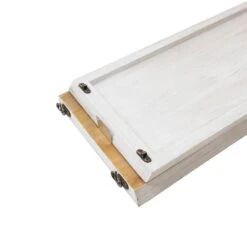 40 In. L White Wooden Trapezoid "Farm Fresh" Christmas Tree Collar (KD) -Christmas Decor Shop glitzhome christmas tree collars 2010600056 1f 1000