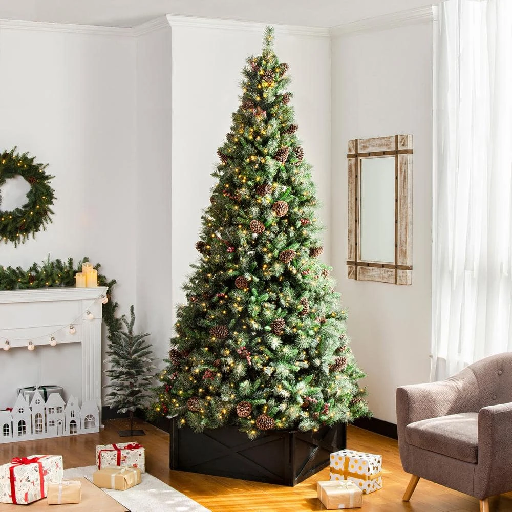 32.25 In. L Black Wooden Tree Collar 4 32.25 In. L Black Wooden Tree Collar - Image 2