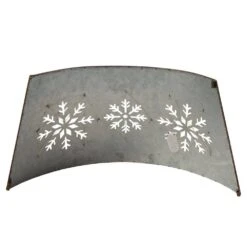 26 In. D Snowflake Cutout Metal Tree Collar With Light String (KD) -Christmas Decor Shop glitzhome christmas tree collars gh2004600004 44 1000