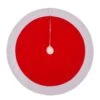 42 In. D Felt Christmas Tree Skirt In Traditional Red And White -Christmas Decor Shop glitzhome christmas tree skirts 1113202550 64 1000