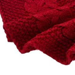 52 In. D Knitted Acrylic Red Christmas Tree Skirt -Christmas Decor Shop glitzhome christmas tree skirts 1113202582 1f 1000