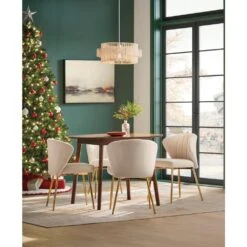 52 In. D Knitted Polyester White Christmas Tree Skirt With Red Trim And Pompom 13 52 In. D Knitted Polyester White Christmas Tree Skirt With Red Trim And Pompom -Christmas Decor Shop glitzhome christmas tree skirts 1113203194 40 1000