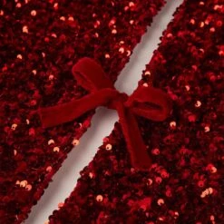 48 In. D Red Sequin Christmas Tree Skirt And 2-Pack Christmas Stockings (Set Of 3) 15 48 In. D Red Sequin Christmas Tree Skirt And 2-Pack Christmas Stockings (Set Of 3) -Christmas Decor Shop glitzhome christmas tree skirts 2004700117 fa 1000