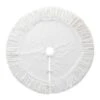 48 In. D Deluxe White Velvet Ruffled Christmas Tree Skirt -Christmas Decor Shop glitzhome christmas tree skirts 2020100002 64 1000