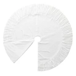 72 In. D Oversized Deluxe White Velvet Ruffled Christmas Tree Skirt 17 72 In. D Oversized Deluxe White Velvet Ruffled Christmas Tree Skirt -Christmas Decor Shop glitzhome christmas tree skirts 2020100006 76 1000