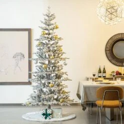 72 In. D Oversized Deluxe White Velvet Ruffled Christmas Tree Skirt 11 72 In. D Oversized Deluxe White Velvet Ruffled Christmas Tree Skirt -Christmas Decor Shop glitzhome christmas tree skirts 2020100006 e1 1000