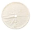 48 In. D White Reversible Faux Rabbit Fur/Korean Fleece Christmas Tree Skirt -Christmas Decor Shop glitzhome christmas tree skirts 2020100007 64 1000