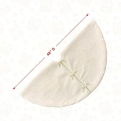 48 In. D White Reversible Faux Rabbit Fur/Korean Fleece Christmas Tree Skirt 16 48 In. D White Reversible Faux Rabbit Fur/Korean Fleece Christmas Tree Skirt -Christmas Decor Shop glitzhome christmas tree skirts 2020100007 fa 1000