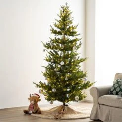 60 In. D Deluxe Reversible Milk Coffee Twisted Faux Marten Fur/Korean Fleece Christmas Tree Skirt -Christmas Decor Shop glitzhome christmas tree skirts 2020100017 31 1000