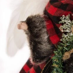 12 In. H Plaid Angel Christmas Tree Topper Decoration -Christmas Decor Shop glitzhome christmas tree toppers 1123202425 44 1000