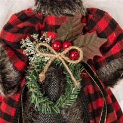 12 In. H Plaid Angel Christmas Tree Topper Decoration -Christmas Decor Shop glitzhome christmas tree toppers 1123202425 4f 1000