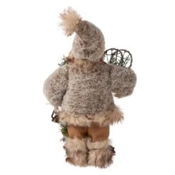 12 In. H Faux Fur Santa Figurine Christmas Tree Topper -Christmas Decor Shop glitzhome christmas tree toppers gh1114202598 4f 1000