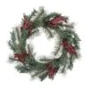 24 In. D Christmas Flocked Pine Needle And Berry Wreath 1 24 In. D Christmas Flocked Pine Needle And Berry Wreath -Christmas Decor Shop glitzhome christmas wreaths 2010500014 64 1000