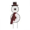 36 In. H Metal Bike Wheel Snowman Yard Stake Wall Dcor 1 36 In. H Metal Bike Wheel Snowman Yard Stake Wall Dcor -Christmas Decor Shop glitzhome christmas yard decorations 1103202625 64 1000