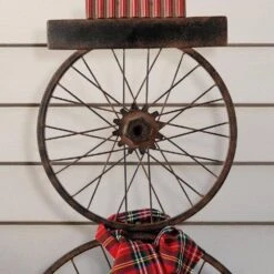 36 In. H Metal Bike Wheel Snowman Yard Stake Wall Dcor -Christmas Decor Shop glitzhome christmas yard decorations 1103202625 fa 1000