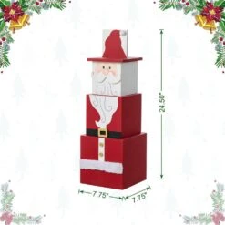 24.5 In. H Christmas Wood Santa And Nutcracker Reversible Boxed Porch Decor 15 24.5 In. H Christmas Wood Santa And Nutcracker Reversible Boxed Porch Decor -Christmas Decor Shop glitzhome christmas yard decorations 2010100084 fa 1000