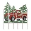 40 In. H Metal Truck Farm Combo Yard Stake Christmas Yard Decor -Christmas Decor Shop glitzhome christmas yard decorations 2010200028 64 1000